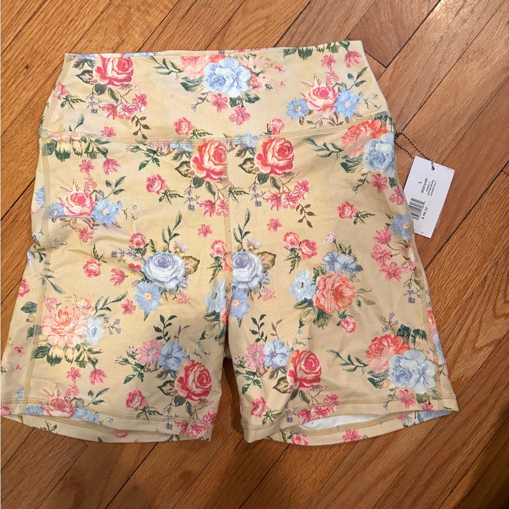 WeWoreWhat biker shorts floral NWT